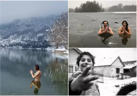 VIDEO | Peste 80 de nemți au acceptat să se scufunde în apă rece ca gheața, ca să încălzească o casă de copii din România. Cum funcționează campania online