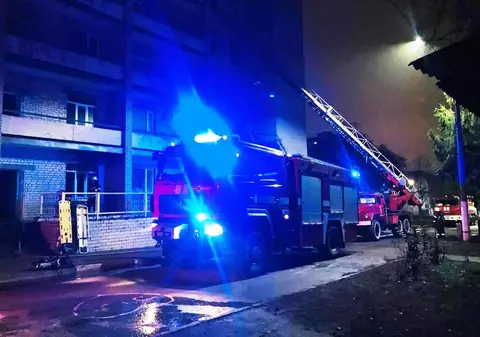 VIDEO | Incendiu la o secție ATI din Ucraina. Trei pacienți COVID și un medic au murit