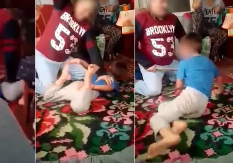 Noi informații despre tatăl filmat în timp ce-și bătea cu sălbăticie un copil: și-a violat fiica vitregă de 14 ani de față cu alți doi copii și a stat aproape șase ani închis