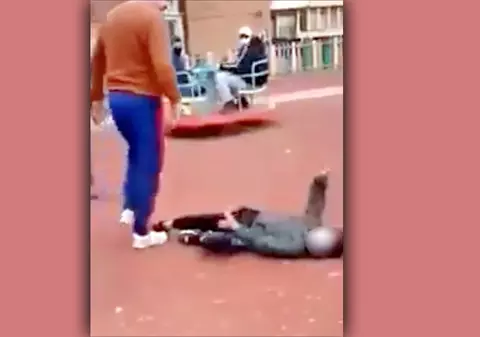 Bărbatul din Hunedoara care a dat de pământ cu nepotul său a fost arestat. Familia agresorului, preluată de Protecția Copilului