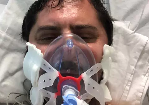 Un bărbat externat după 17 zile din Secţia ATI Covid a Spitalului Judeţean Sibiu îi apără pe medici: „Nu am fost sedat nici măcar o oră. Am fost tratat excelent”