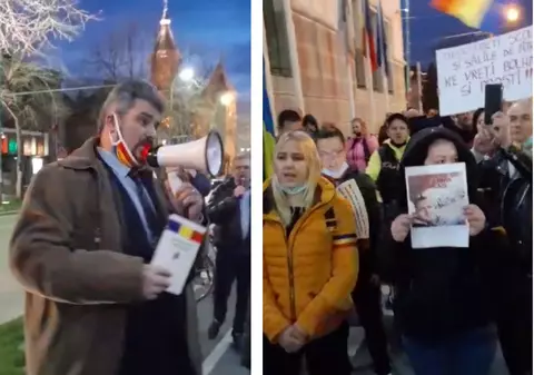 Protest faţă de restricţiile din Timişoara. Se cer ridicarea carantinei şi demisia primarului Dominic Fritz