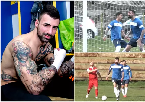 „Ibra de Băicoi”. Luptătorul Bogdan Stoica s-a apucat de fotbal și trage pentru promovare. Fente a la Ronaldo și călcâie ca Ibrahimovic