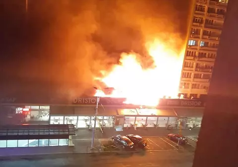 VIDEO | A ars cel mai mare restaurant Dristor Doner Kebap din București. Locatarii din două blocuri, evacuați