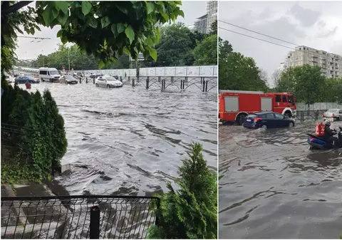 Sudul Bucureștiului, sub apă după ploaia torențială de vineri seară