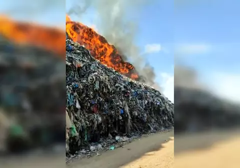 Incendiu la groapa de gunoi de la Sighișoara, aflată în evidența Gărzii de Mediu pentru numeroase probleme