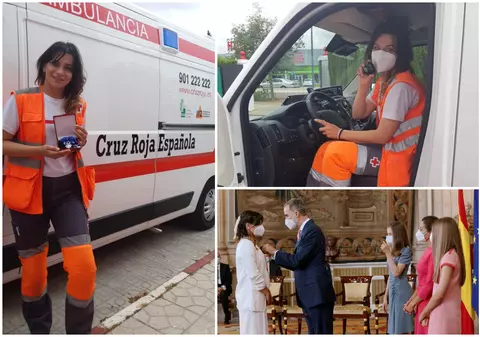 Povestea Mihaelei, românca șofer de ambulanță decorată de regele Spaniei. „Mi-a spus că românii sunt muncitori și persoane bune”