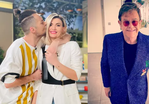 Anamaria Ionescu și Tudor de la Fly Project, în același restaurant cu Elton John. Cum l-au filmat pe cântăreț