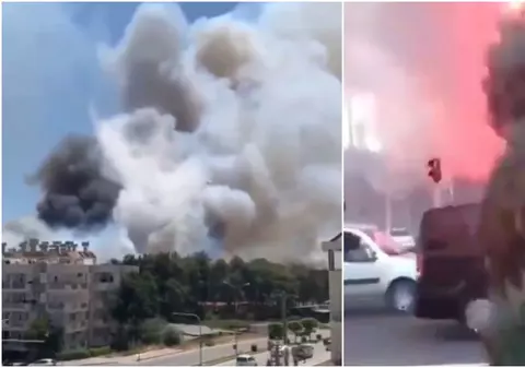 Zeci de clădiri, evacuate din cauza unui incendiu masiv care a izbucnit în sudul Turciei. Primar: „Nu am mai văzut așa ceva”