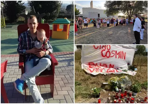 Cosmin a murit de mână cu fiul lui de 3 ani, în Italia. Vecinii românului, revoltați, au ieșit în stradă