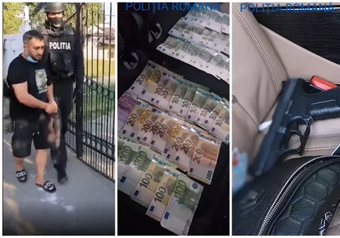 Elvis, fratele lui Emi Pian, reținut în trafic pe Autostrada Soarelui. Zeci de mii de euro și un pistol, în mașină