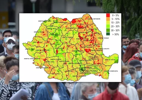 HARTA vaccinării anti-COVID în România. Într-o localitate din Ialomița doar 0,21% dintre locuitori s-au vaccinat
