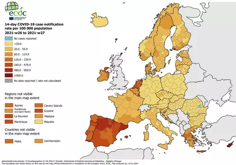 Evoluția pandemiei COVID: România încă are una dintre cele mai mici rate de infectare din UE, dar cazurile încep să crească