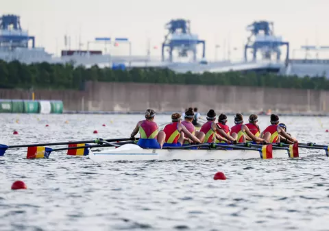 Barca de 8+1, la 3 secunde de medalie. Fetele stabiliseră cel mai bun timp al anului în recalificări
