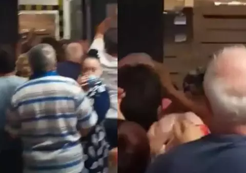 VIDEO | Bătaie pe pui congelați la ofertă, la un supermarket din Brăila