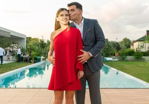 Cât costă rochia roșie purtată de Simona Halep la petrecerea de logodnă. Nu a ales un designer român