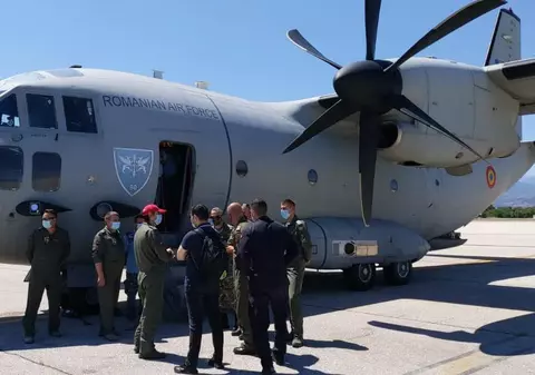 O aeronavă a Forțelor Aeriene a efectuat două misiuni în zona afectată de incendii din Macedonia de Nord