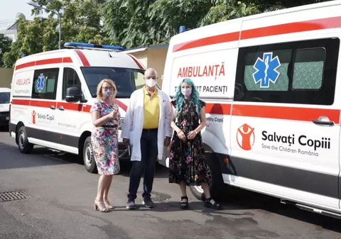 Două ambulanțe noi, cumpărate din donațiile românilor, au intrat în dotarea Spitalului pentru Copii „Grigore Alexandrescu” din Capitală