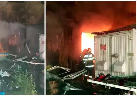 Incendiu la un hotel din Giurgiu. Mai multe persoane au fost evacuate de pompieri