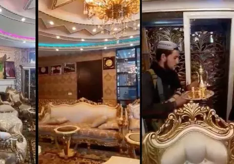 Luxul în care trăia un general afgan, filmat de talibanii care i-au confiscat palatul