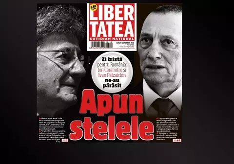 Apun stelele. Omagiu adus lui Ivan Patzaichin și lui Ion Caramitru pe coperta ziarului Libertatea
