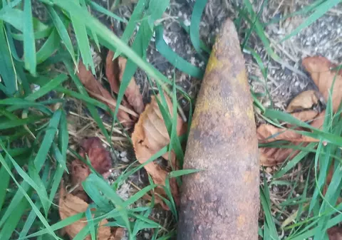 Un bărbat s-a dus cu bomba în sacoșă la sediul Poliției Tg. Neamț. Găsise proiectilul când era la cules de ciuperci