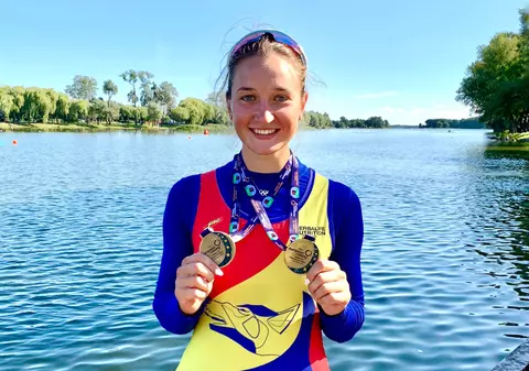 Simona Radiș, aur și record mondial la Europenele de canotaj U23l! Sportivii români au mai cucerit patru titluri