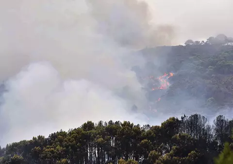 MAE a emis o avertizare de călătorie în Spania: Incendiu activ de vegetaţie forestieră în provincia Malaga