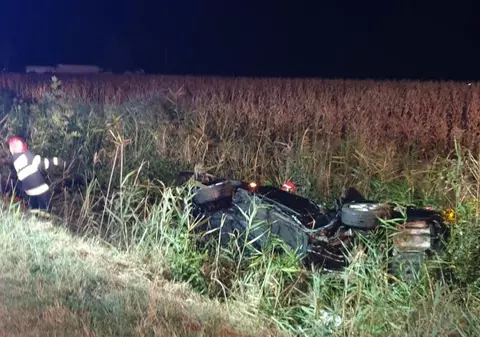 Accident în Buzău, surprins într-un live pe Facebook din maşina care a provocat tragedia. Șoferul și-a pierdut viața