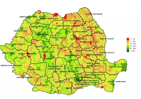 Harta vaccinării anti-COVID în România. Care sunt localităţile fruntaşe la imunizare