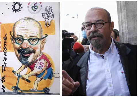 Piedone spune că e ”un personaj” și că de aceea s-a pus pe coperta unei broșuri de siguranță în școli