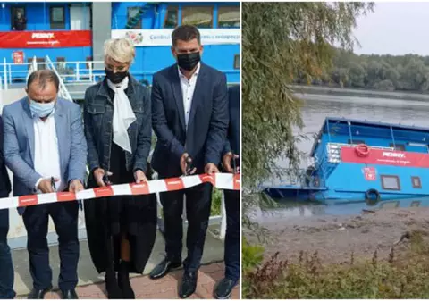Pontonul din Tulcea, inaugurat de Raluca Turcan și alte 6 persoane, s-a scufundat parțial după 3 săptămâni