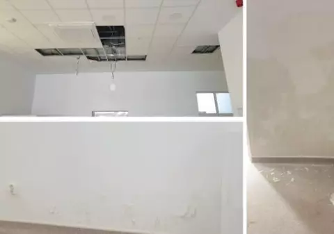 Apa infiltrată în pereții unui spital din Arad, renovat anul trecut cu 5 milioane de euro