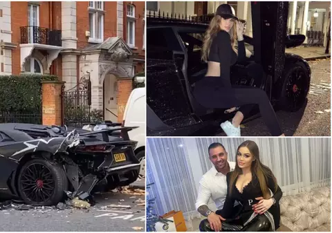Daria, fosta iubită a lui Alex Bodi, și-a găsit lovit Lamborghiniul acoperit cu două milioane de cristale Swarovski