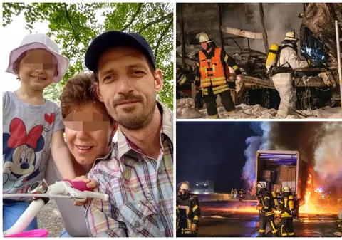 Șofer român de TIR ars de viu în cabină, în Germania. Soția lui: „A avut o presimțire că va muri la volan”