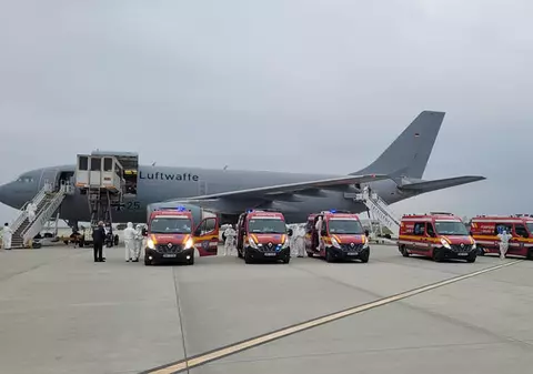 Alţi șase pacienţi cu Covid-19, transferaţi în spitalele din Germania