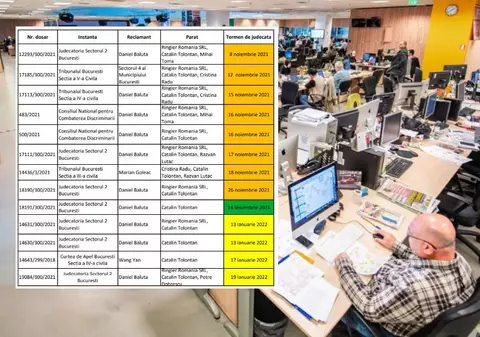 Cum arată agenda unor jurnaliști de investigație, cu termenele de judecată în procesele intentate de politicieni
