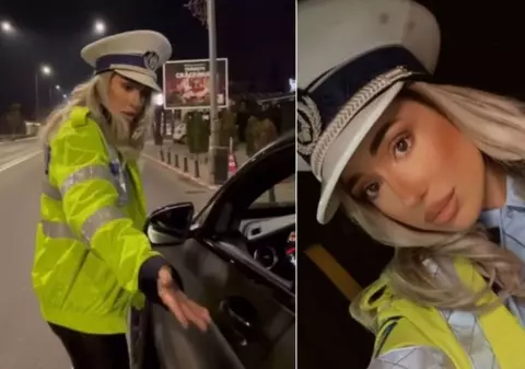 O tânără din București, cercetată penal după ce s-a îmbrăcat în polițistă pentru a filma un clip pe Instragram