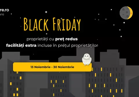 Oferte de Black Friday pe Imobiliare.ro: reducere de 128.000 de euro la achiziția unei vile din nordul Capitalei