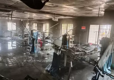 11 bolnavi de COVID au murit carbonizați într-un incendiu izbucnit într-un spital din India