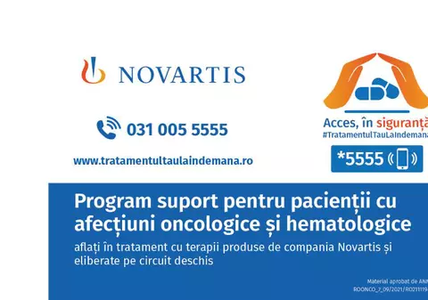 Novartis România lansează programul #TratamentulTauLaIndemana