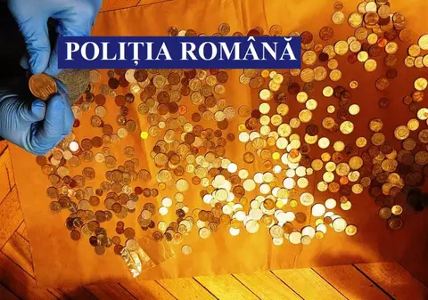 Peste 2.000 de monede antice şi bunuri arheologice de patrimoniu naţional, confiscate de poliţişti
