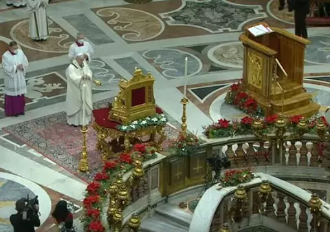 Slujba din ajunul de Crăciun, oficiată de Papa Francisc