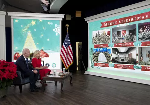 Militarii americani de la Deveselu au discutat cu președintele Joe Biden și soția sa în videoconferința de Crăciun