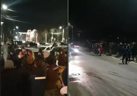 Protest în Bolintin Vale, după ce un localnic a murit lovit cu o piatră. Trupe speciale ale Poliției, mobilizate