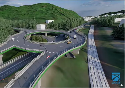 Cum va arăta primul pasaj rutier de pe Valea Prahovei. Sens giratoriu suspendat pe DN1