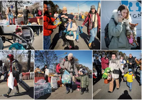 Reportaj în Vama Siret: Ce iau cu ei oamenii care fug din calea războiului: „bulendre”, medicamente și câinele Justine