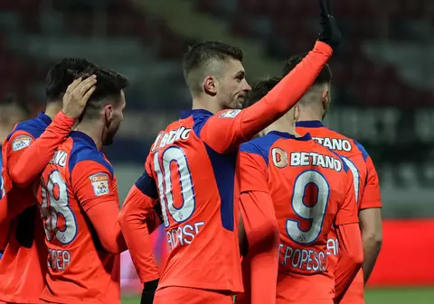 FCSB a revenit spectaculos și a câștigat meciul cu Chindia. Oaspeții, gol anulat în prelungiri
