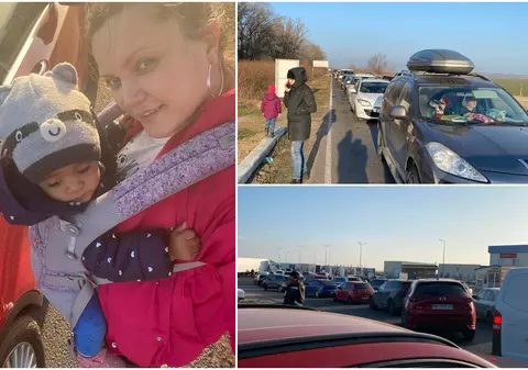 O mamă româncă și bebelușul ei, salvați din Odesa după un apel pe Facebook: „Tot ce doresc este să îmi duc fiul în siguranță”