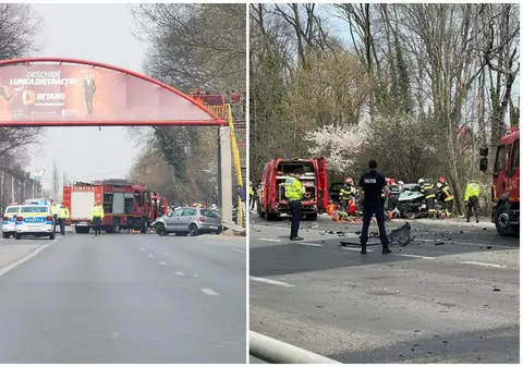 Accident cu trei victime în Otopeni. Traficul, blocat pe sensul spre Ploieşti
